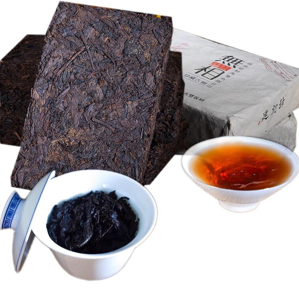 High Quality Cooked Pu'er Tea Brick Yunnan Menghai Ripe Black Tea Healthy Drink 250g