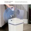 Automatic Bathroom Trash Can, Touchless Motion Sensor Garbage Can with Lid, Smart Plastic Slim Wastebasket for Bathroom, Office