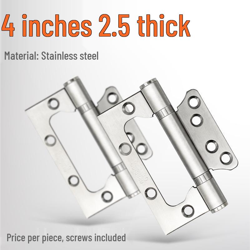 

Mother-Child 4 & 5 Stainless Steel Silent Buffer Hinges, No Slotting Required, for Wooden & Room Doors.