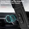 Sliding Push Window Case For iPhone 15 Pro Max Case iPhone 15 Cover Armor Shockproof Metal Ring Holder Camera Protector Cover