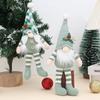 Striped Knit Hat Rudolph Gnome Ornament: Christmas Hanging Decoration