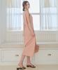 Slow Lolly Pintuck Bloom Dress - Peach Pink