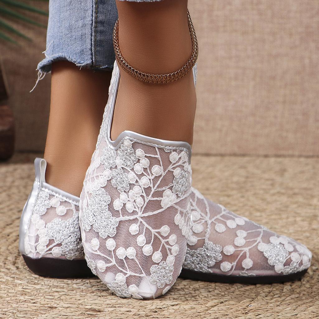 FEMEIE NOUĂ Pantofi Plati Femei Mesh Hollow Outs Pantofi Mocasini din piele naturală Pantofi de mers