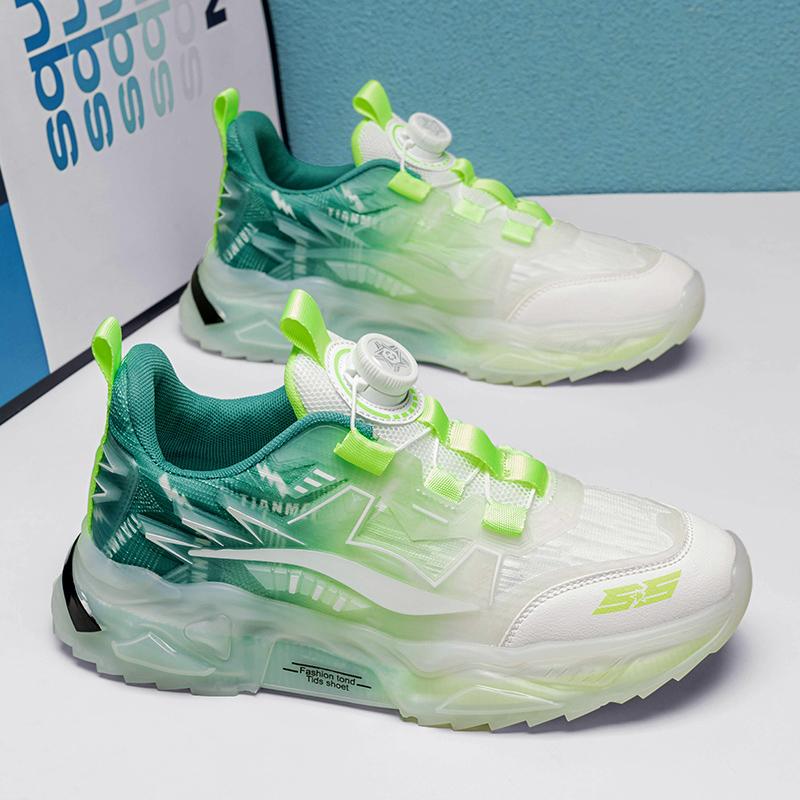 

Мужская спортивная обувь, женские белые кроссовки для бега, студенческие цветные кроссовки для увеличения роста, унисекс, кроссовки для бега, большой размер EU: 43 зелёный