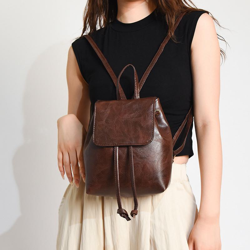 Womens Fashion Casual Backpack With Durable Pu Material For Street Style