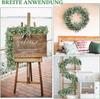 ROLLWAY 4 Pieces Artificial Eucalyptus Garland 1.8m Faux Greenery Vine with 138 Leaves Per Strip Plastic Fabric Ivy Garland for Wedding Arch Table