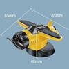 Solar Powered 360 Rotating Airplane Ornament - Car Dashboard Decor with LED Lights for Interior Styling