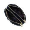 Yocipa Genuine Leather Double Zipper Coin Case, Women's Mini Wallet, Multifunctional Storage Pouch, Small Leather Compact Accessory Pouch,