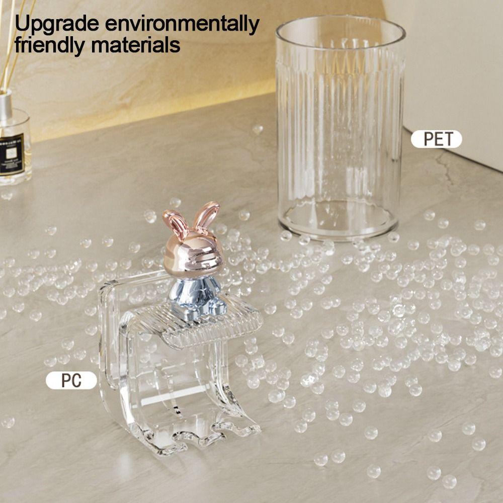 Roztomilý držák na zubní kartáčky Tvar králíka Stojan na kelímek na ústní vodu Příslušenství do koupelny Gadget