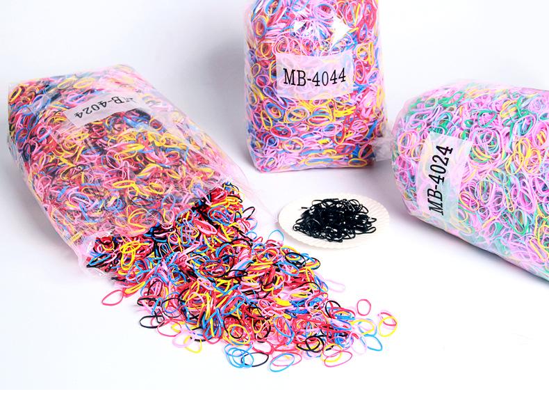 Elastici Colorati ad Alta Elasticità Piccoli per Bambini - Elastici di Gomma Usa e Getta in Confezione Bulk