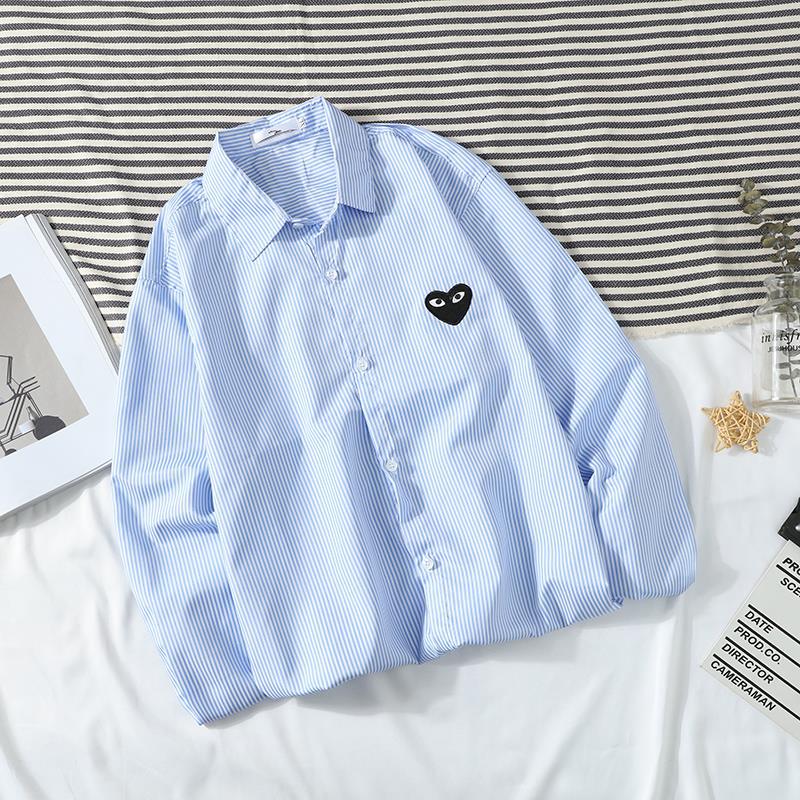 2023 Summer Unisex Striped Long Sleeve Lightweight Love Shirt