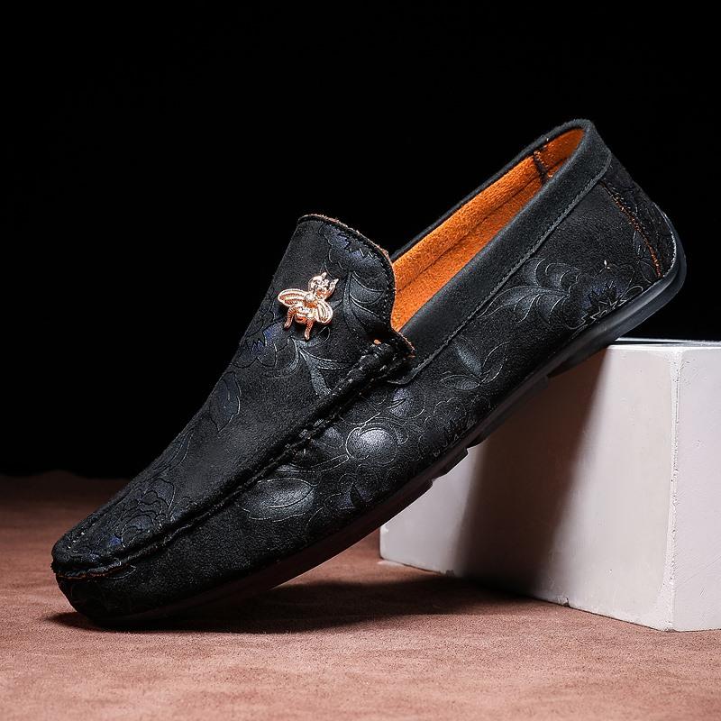 Leichte Herren Freizeitschuhe 2025 Herrenschuhe Leder Herren Penny Loafers Herren Mokassins Slipper Herren Flats Männliche Fahrschuhe