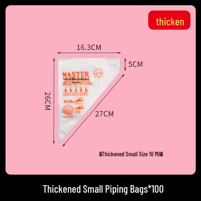 Disposable Food-Grade Piping Bag and Tip Set for Baby Food and Baking