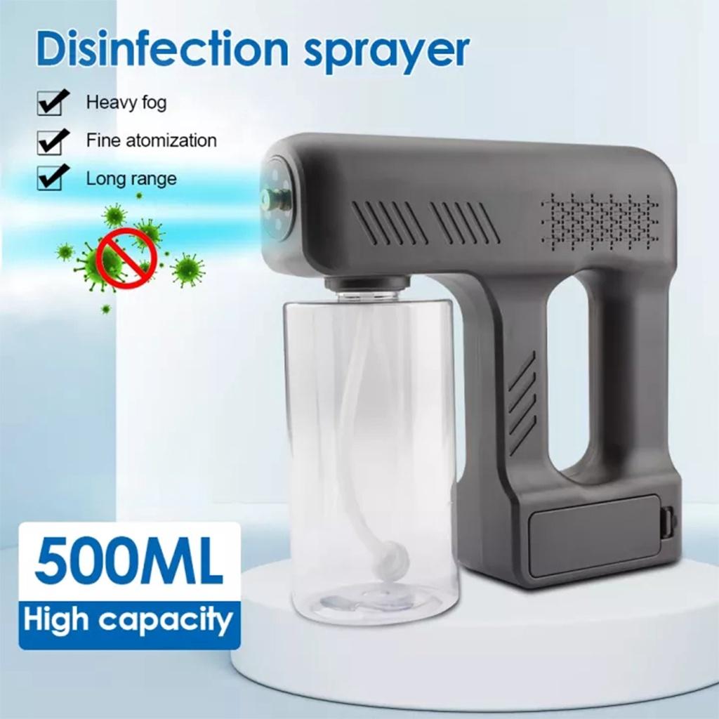 25W 500ML Portable Cordless USB Nano Sterilizer Guns Sprayer Disinfection Fogger Spray Machine Rechargeable