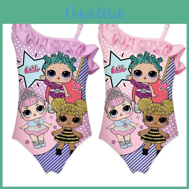 Cute 2pcs Queen Bee Lol Surprise Doll Swimsuits For Girls