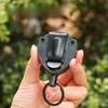 1 Piece High Elasticy Retractable Key Holder for Men Fashion Black Color Durable Keychain Organizer for Keys Office Supplies