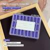 Compartment Nail Art Storage Box 24/36/48Grids Nail Decoration Box  for Nail Art Decorations