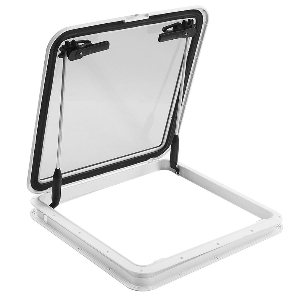 Boat Porthole L565 W565mm UV Resistant Waterproof Push Out Square Deck Hatch Window for Marine Yacht RV