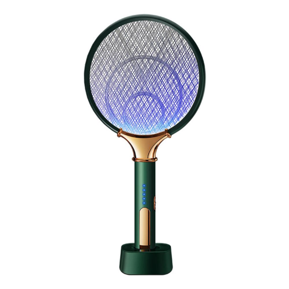 

1200mAh Electric Mosquito Swatter LED Rechargeable Anti Fly Bug Zapper Killer Racket Pest Control Product зелений