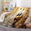 Cute Dream Birds Parrot Peacock Cartoon Soft Flannel Blanket for Bed Bedroom Sofa Picnic,Throw Blanket for Outdoors Leisure Gift