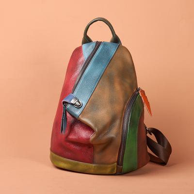 Rucsac din piele naturală pentru naveta și geantă casual pentru femei