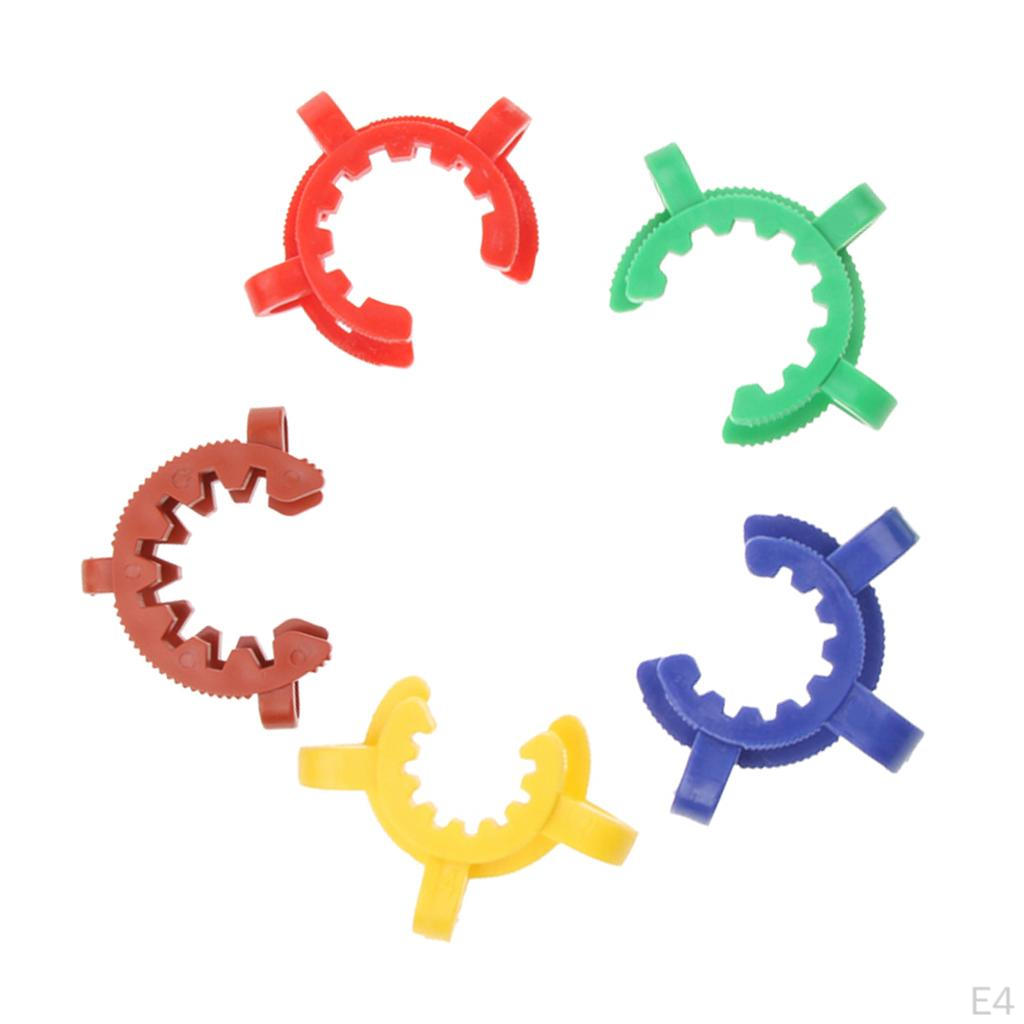 5 Pcs. Plastic Joint Clamp NS Clamps Glass Cone 14 40mm