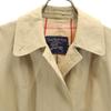 Burberrys 80s 90s Made In England Old Stainless Collar Coat Beige Women Used