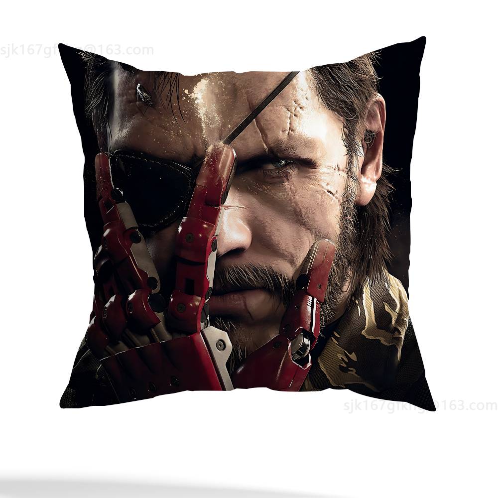 M-Metal Gear Solid Raiden Kissenbezug lässiger Stil Dekoration, geeignet für Heimdekoration (Kissenkern ausgenommen)