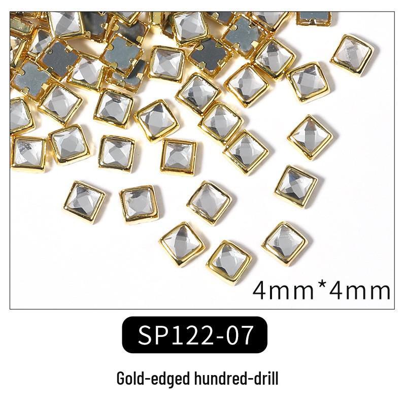 Strass & Perle Miste per Unghie con Fondo Piatto - 100 pz