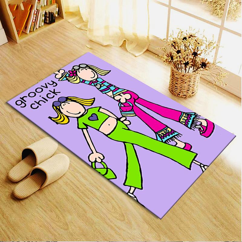 2025 New Groovy Chick Carpet Rug for Living Room Bedroom Home Sofa Decoration,Kids Play Non-slip Floor Mat52