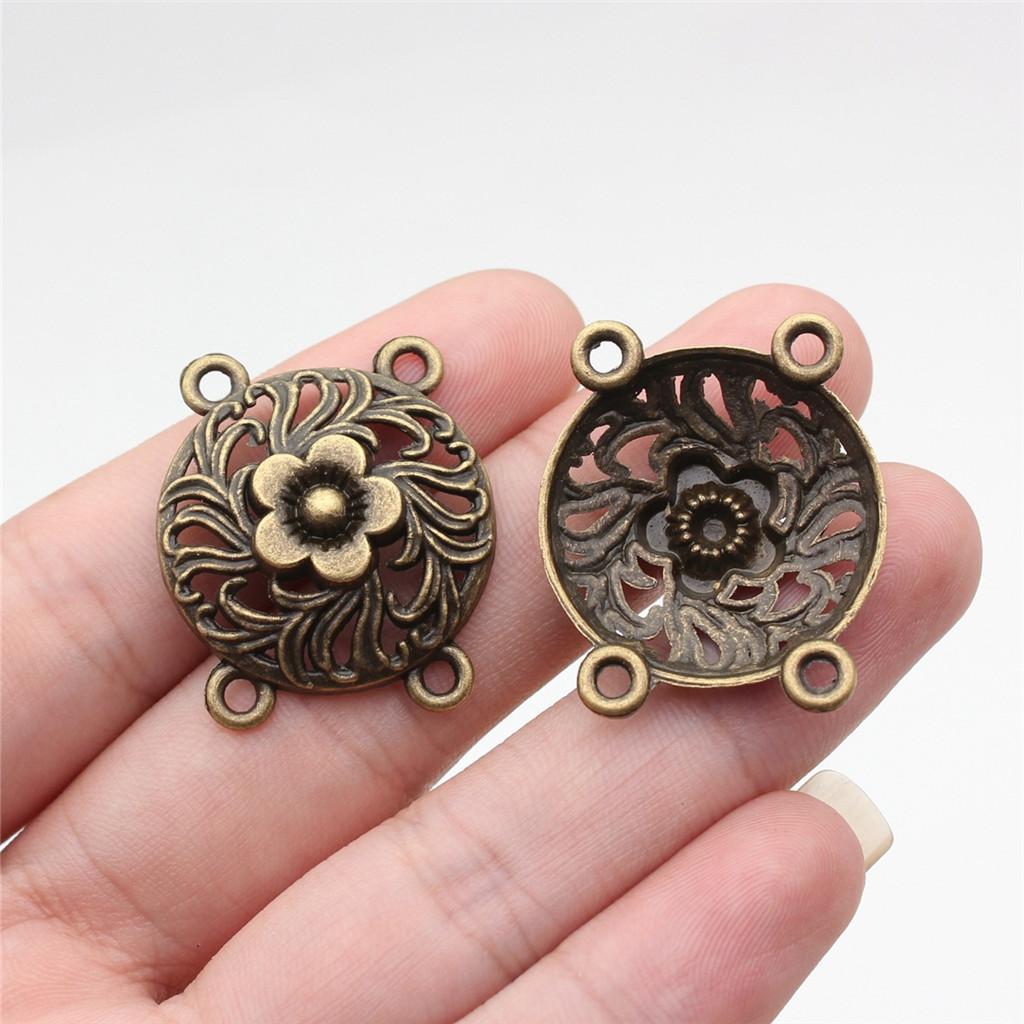 Accessories Parts Four-Hole Necklace Connector Wedding Jewelry Findings TA023