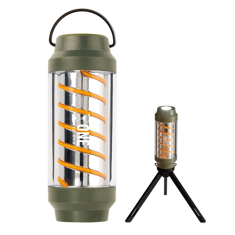 

Enjoy the soothing flickering light of One Second LED Lantern, 3-Way Dimmable, Emergency Supplies, Flashlight Function, IPX6 Waterproof, Compact, Ligh