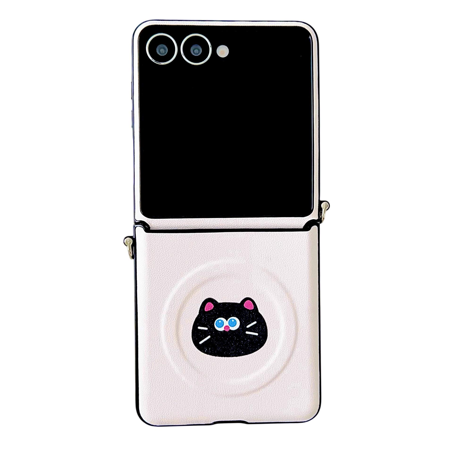

Magnetic DIY Cute Pet Case for Samsung Z Flip7/Z Flip6/Z Flip5 - Cartoon Anti-Drop Design Samsung Z Flip5