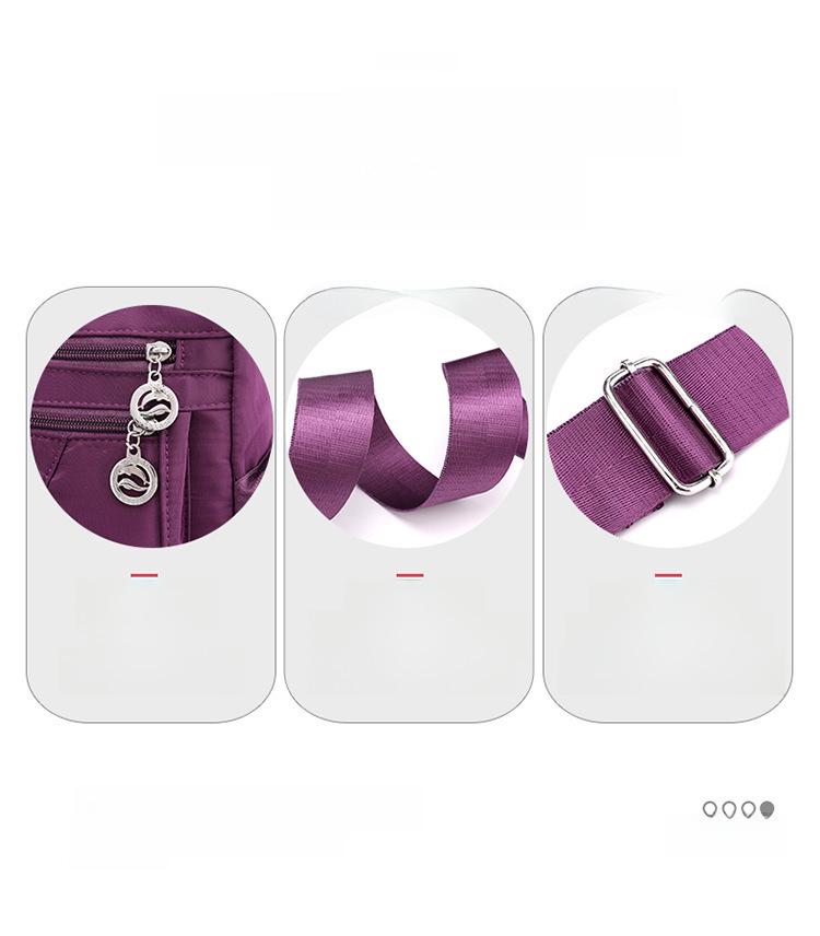 Women's Waterproof Nylon Canvas Shoulder & Crossbody Bag - Japanese & Korean Style for Everyday Use