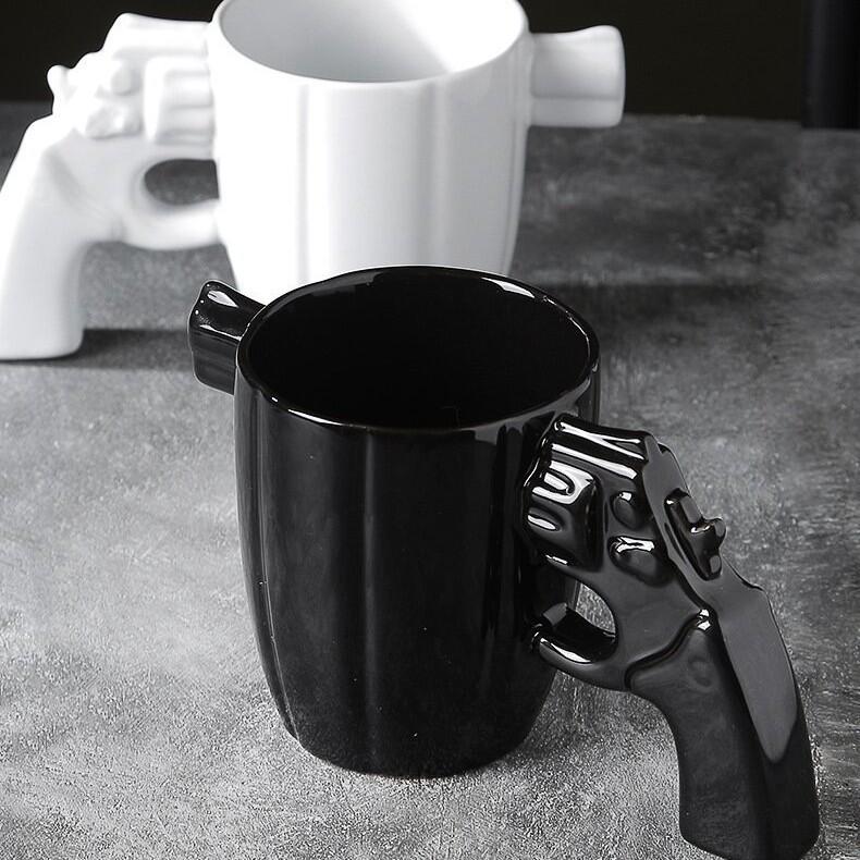 3D Novelty Revolver Ceramic Coffee Mug