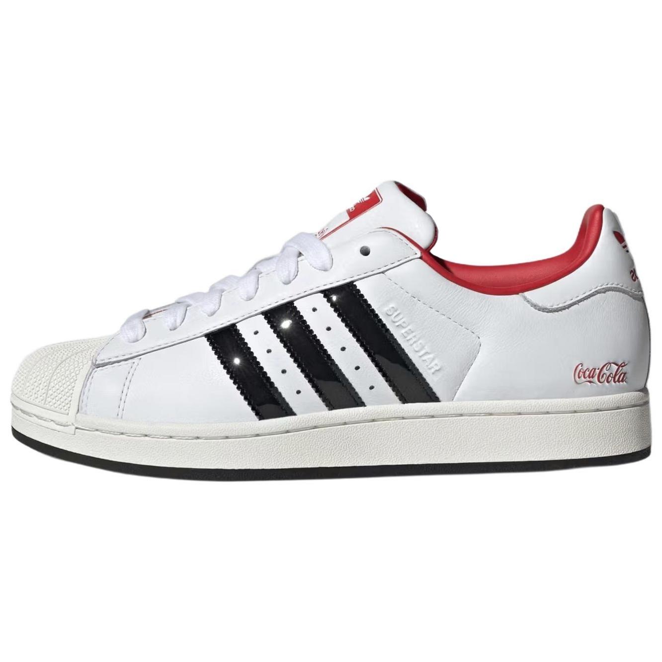 Кроссовки унисекс Coca-Cola x adidas Superstar II Белые Черные Обувь-Белый Основной-Черный Небеленый KH6888 42⅔