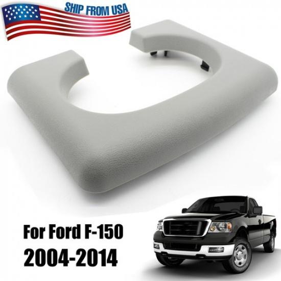 For Ford F150 04-14 Car Center Console Cup Holder Armrest Pad Replacement Gray