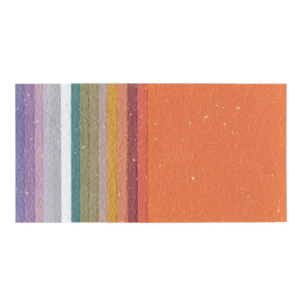 Washi Kawasumi Japanese Crumpled Washi Gold and Silver 15 x 15 15 15 Sheets Colors, Paper, Sprinkles, cm, Colors,