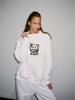 Trendy Casual Women's Sweatshirt: Versatile Mid-High Collar, Comfortable Loose Fit, Long Sleeve for Spring & Autumn.