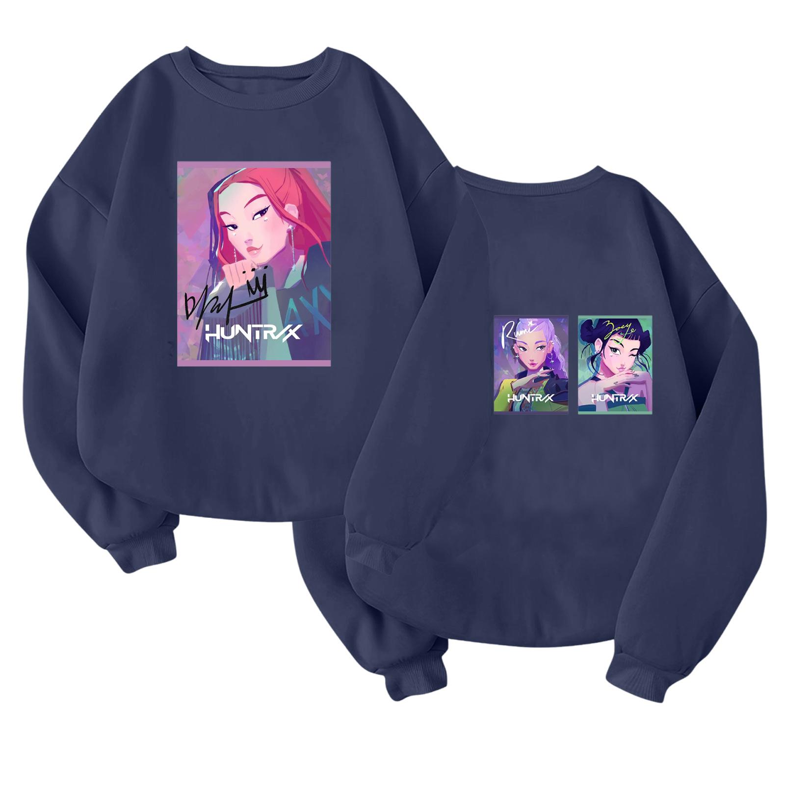 

Детский модный легкий пуловер с длинным рукавом и круглым вырезом с карманами, пуловер с принтом 110 тёмно-синий