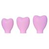Covers Colored Heart Shape Soft Dustproof Silicone Sleeve Protect Bristles Portable Blush