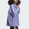 adidas Originals Dolphin Line Giacca Sportiva Retro con Collo Alto Donna Giacca Viola Chiaro GN4470