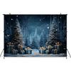 Mocsicka Christmas Tree Backdrop Photography Props Winter Snowflake Forest Decorations Children Party Photo Background Wallpaper