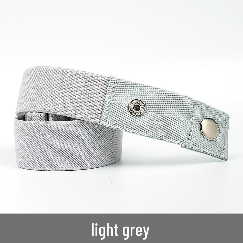 Lazy Unisex Elastic Belt: No-Tie, Seamless, Invisible Canvas Belt for Jeans