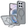 KEYSION Lens Stand Magnetic Phone Case for MagSafe for HONOR X6c X5b Plus Matte Translucent Shockproof Cover for Honor X5b Plus X6c