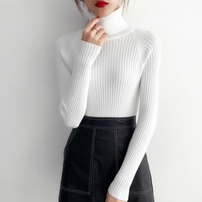 Winter Women Turtleneck Sweater Long Sleeve Knitted Sweaters Female Jumper Oversized Sweaters Winter Women Turtleneck Sweater Long Sleeve Knitted Sweaters Female Jumper Oversized Sweaters