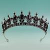DIEZI 8 Colors Baroque Luxury AB Rhinestone Crystal Tiara For Women Wedding Party Elegant Bridal Bride Crown Hair Accessories