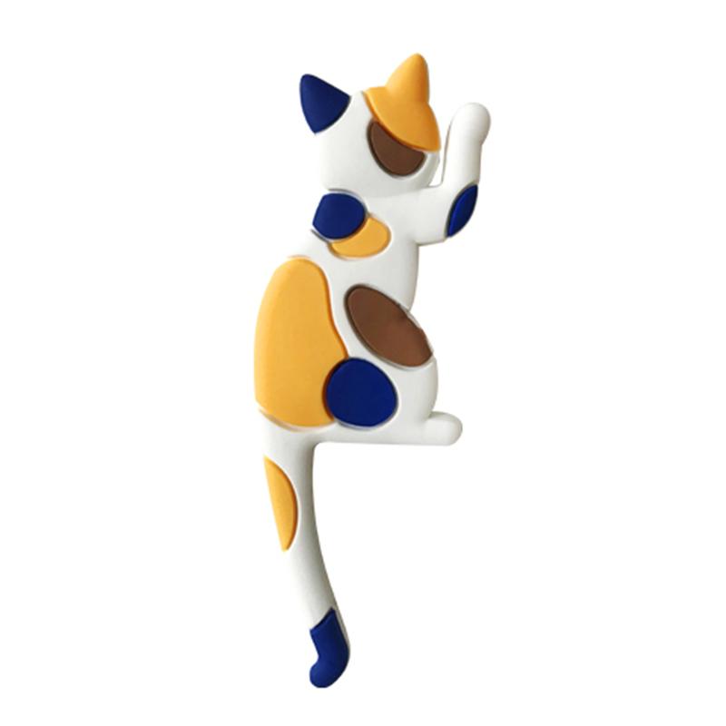 Cat Tail Refrigerator Magnetic Hooks Cute Cartoon Animal Style Rich Colorful Decoration Home Bendable Tail Home Essentia