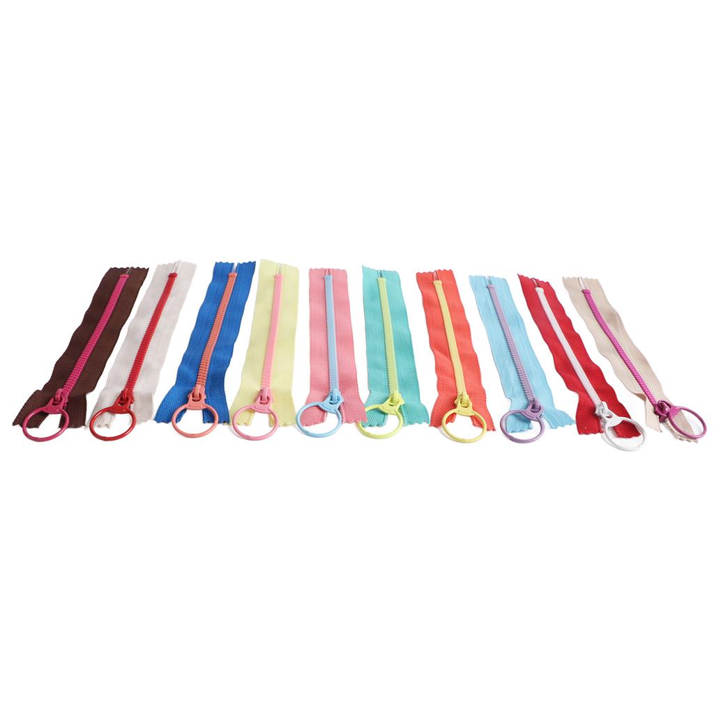 10pcs Close End Handcraft Zipper 30cm Length Colorful DIY Zippers for Bag Clothing