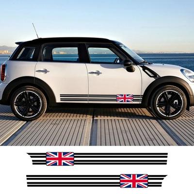 Pegatinas Laterales para Puerta de Coche Calcomanías de Vinilo para MINI Cooper S R55 R56 F56 F55 F57 F60 R60 Countryman JCW Accesorios de Decoración para la Carrocería del Coche